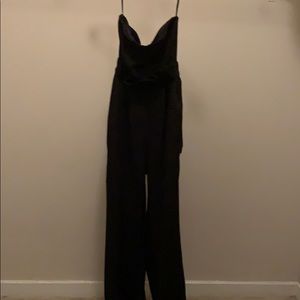 Strapless one piece dress suit